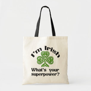 Tote Bag Amusant Shamrock irlandais de la superpuissance