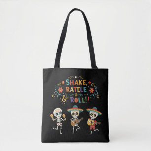 Tote Bag Amusante célébration de squelette pour le Jour des