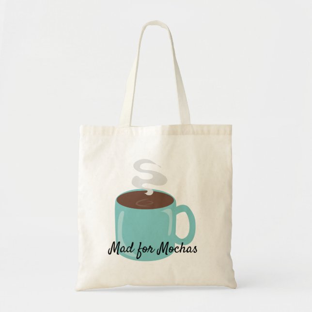 Tote Bag Amusants Big Coffee ou Cocoa Dessin de boisson (Devant)