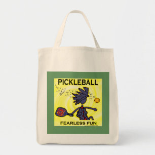 Tote Bag Amusement courageux de Pickleball