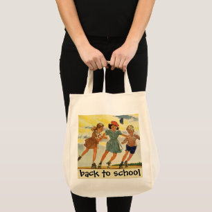 Tote Bag Amusement de patin à roulettes vintage Enfants gar