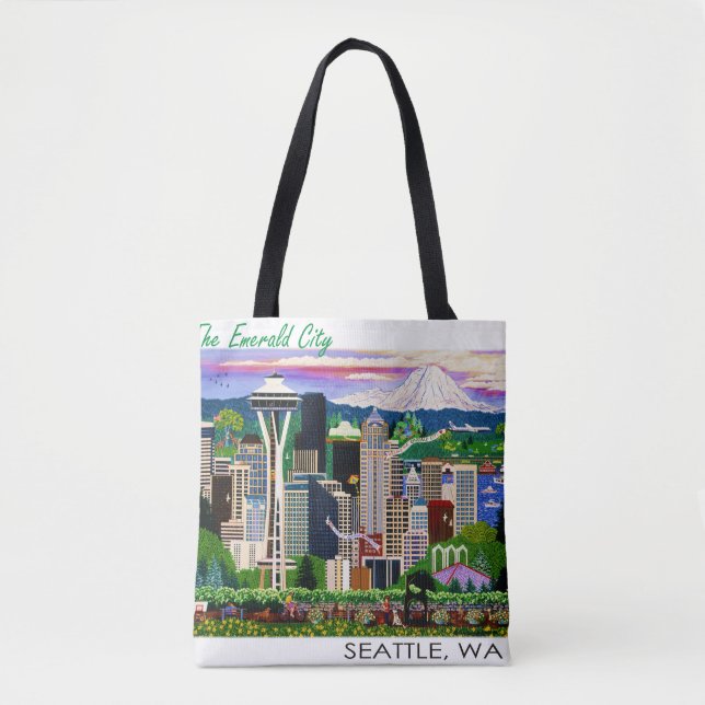 Tote Bag Amusement de Seattle Fourre-tout ! (Devant)