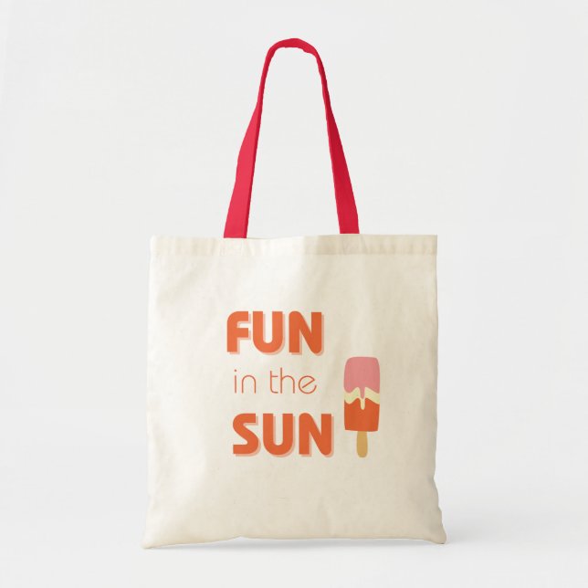 Tote Bag amusez-vous au soleil. Plage de la piscine Tots &  (Devant)