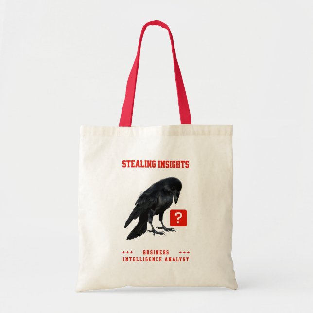 Tote Bag Analyste en intelligence d'affaires Crow (Devant)