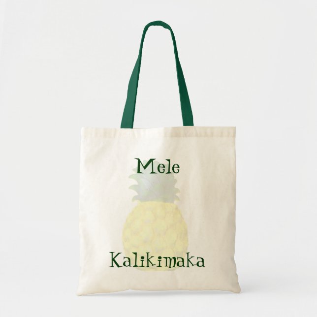 Tote Bag Ananas hawaïen de Joyeux Noël (Devant)