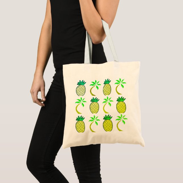 Tote Bag Ananas Jumbo Fourre-tout (Devant (produit))