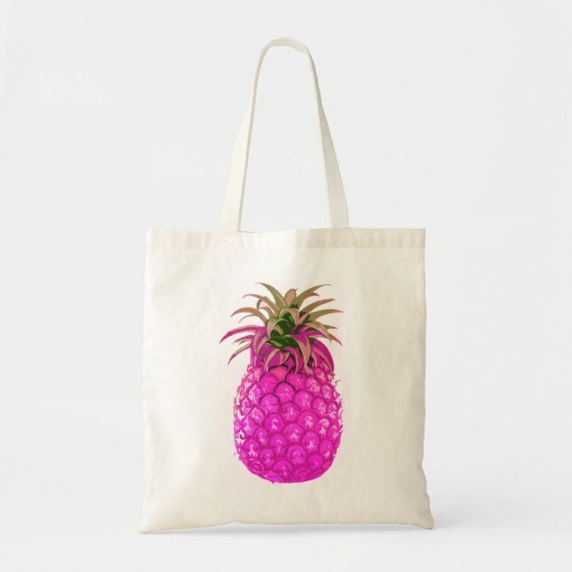 Tote Bag Ananas rose fruité Fourre-tout (Devant)