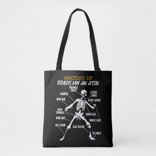 Tote Bag Anatomie du squelette brésilien du Jiu Jitsu Figh