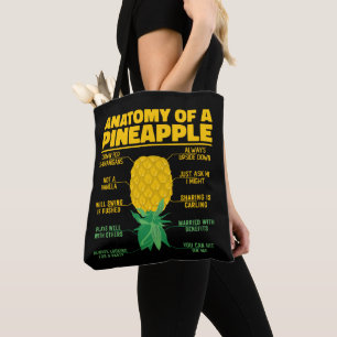 Tote Bag Anatomie D'Un Ananas Drôle Amateurs D'Ananas Cool