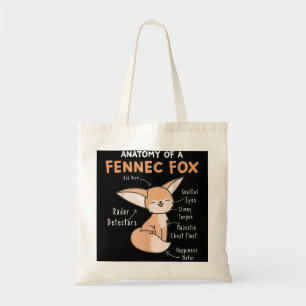 Tote Bag Anatomie D'Une Fennec Fox Cute Fox Lover Don Fenne