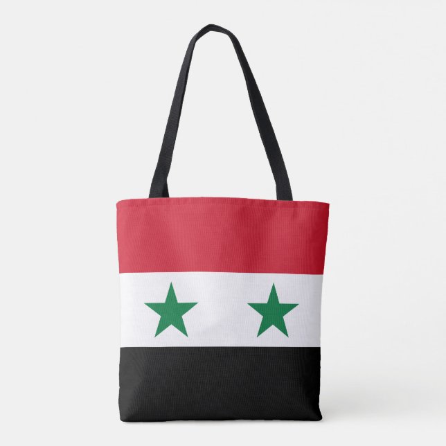 Tote Bag Ancien drapeau de Syrie (Dos)