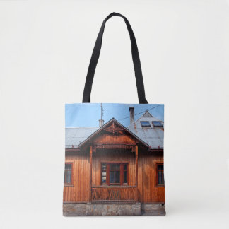 Tote Bag Ancien logement de maison traditionnelle en bois,
