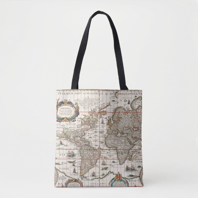 Tote Bag ancienne carte (Devant)