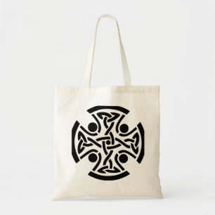 Tote Bag Ancienne Croix Celtique à Entrelacs d'Art Fin