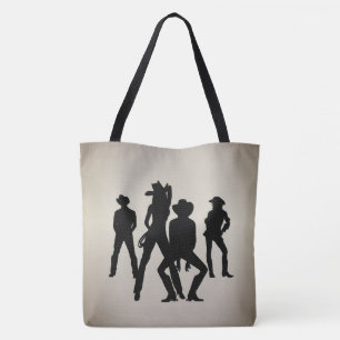 Tote Bag Ancienne danse en ligne Western