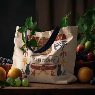 Tote Bag Ancienne Egypte Collage de graphismes égyptiens