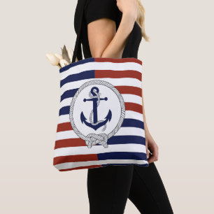 Tote Bag Ancrage de navire bleu marine marine, marine, band