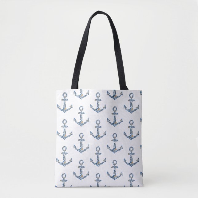 Tote Bag Ancre de voilier nautique Phare inhabituel (Devant)