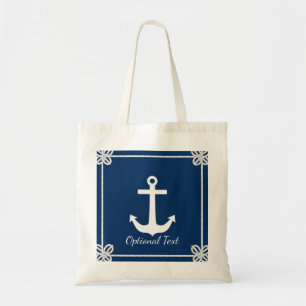 Tote Bag Ancre en corde Frame Nautique
