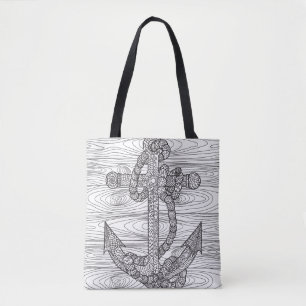 Tote Bag Ancre et corde 2 de style