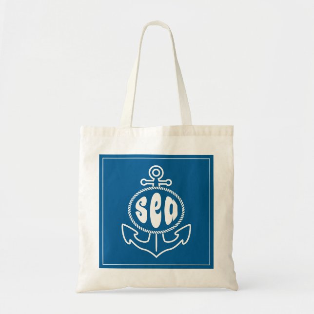 Tote Bag Ancre et la mer (Devant)
