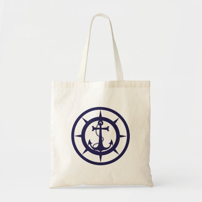 Tote Bag Ancre nautique (Devant)