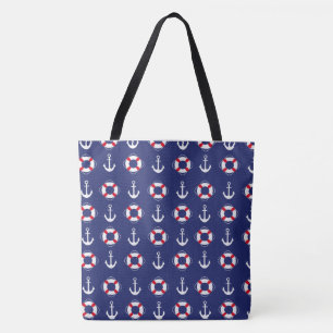 Tote Bag Ancre nautique et sauvetage