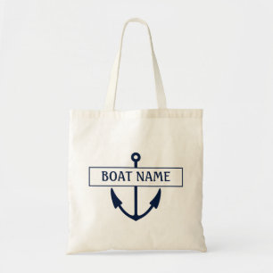 Tote Bag Ancre Nom du bateau