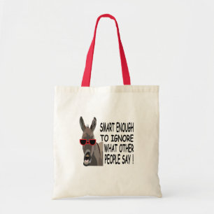 Tote Bag Âne intelligent cool