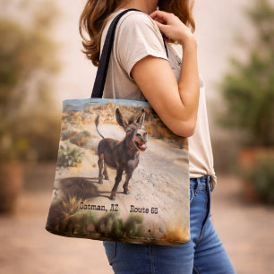 Tote Bag Âne souriant, Oatman Arizona, Route 66