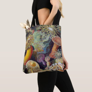 Tote Bag Anémones de mer vintage par Ernst Haeckel
