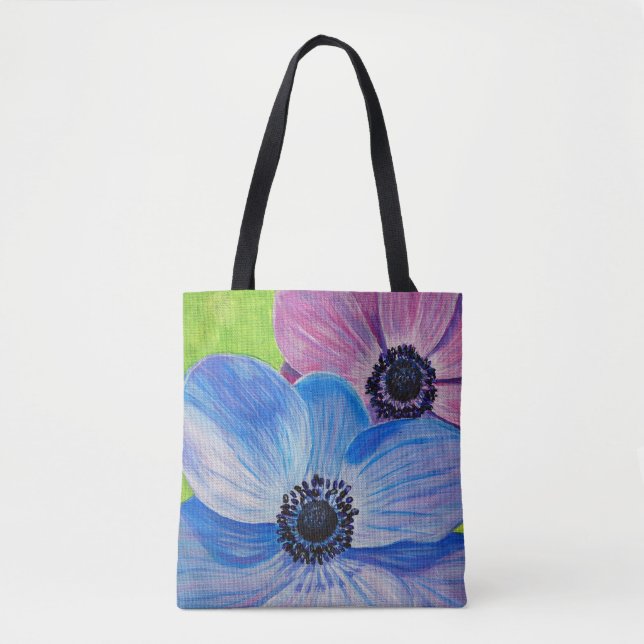Tote Bag Anémones de printemps (Devant)