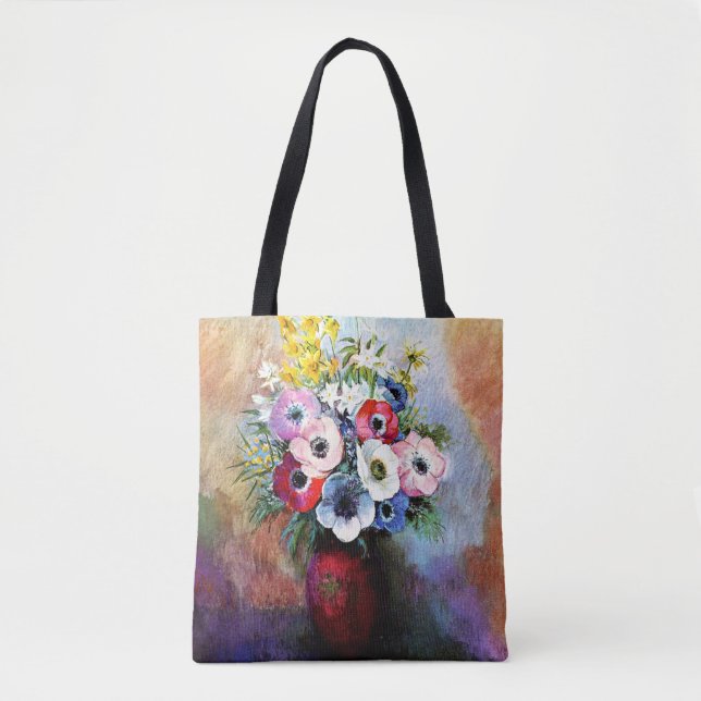 Tote Bag Anéones par Odilon Redon Poster (Devant)