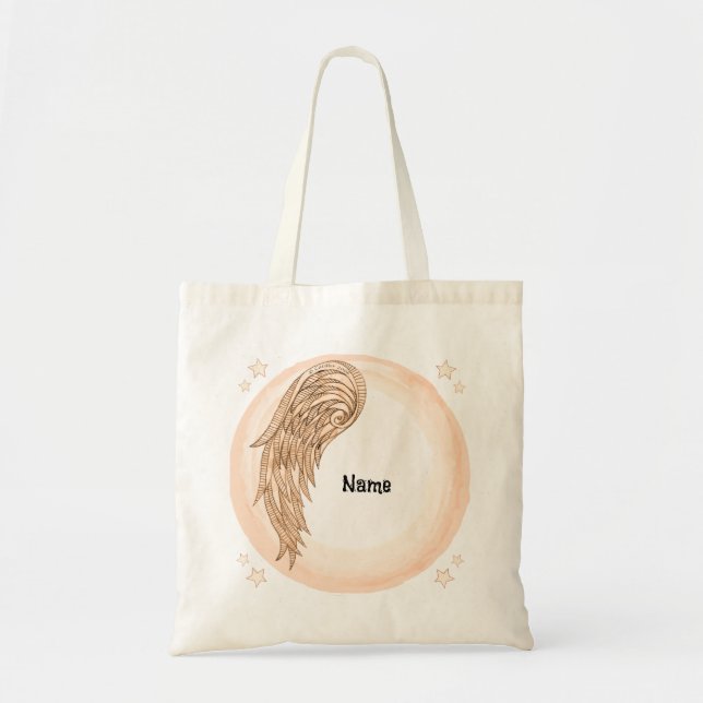 Tote Bag ange à une aile (Devant)