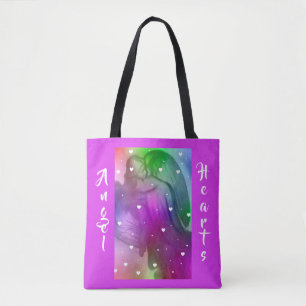 Tote Bag Ange avec les coeurs