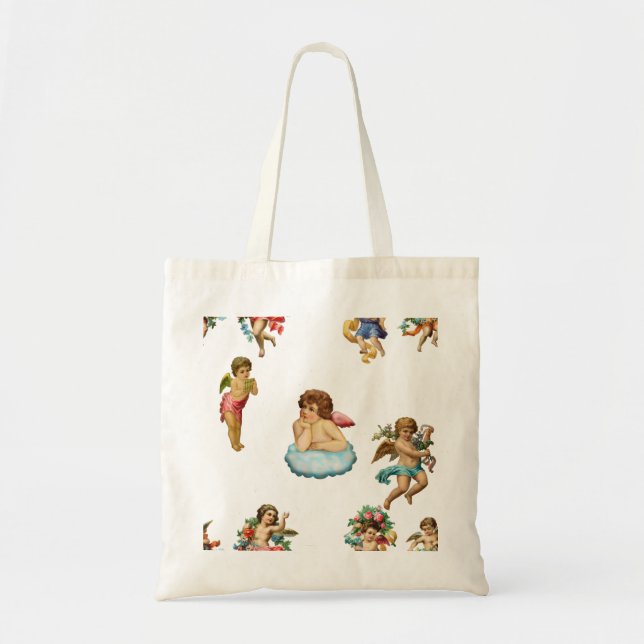 Tote Bag ange cherub antique (Devant)