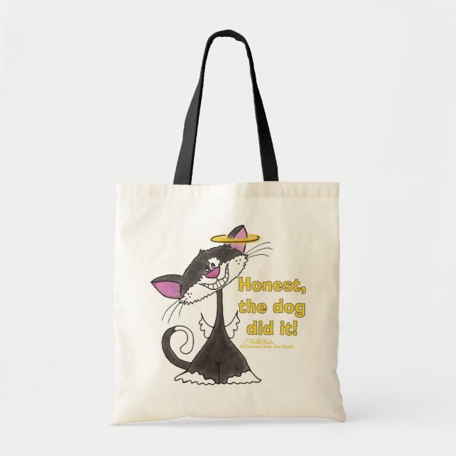 Tote Bag Ange de chat (Devant)