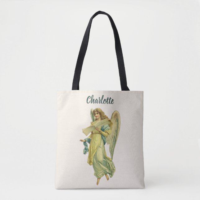 Tote Bag Ange de Noël victorien, Gloria in Excelsis Deo (Devant)