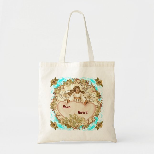 Tote Bag Ange de Véritable Amour (Devant)
