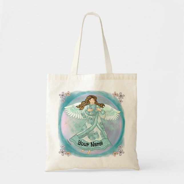 Tote Bag Ange océanique (Devant)