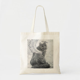 Tote Bag Ange velu (félins merveilleux)
