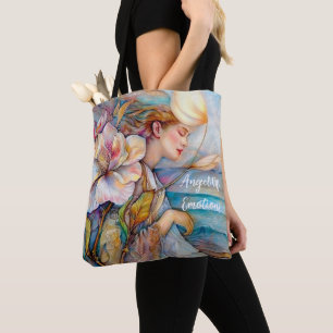 Tote Bag Angel Des Émotions Turquoise Fourre-tout