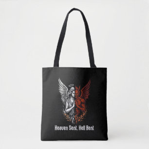 Tote Bag Angel et diable demi-ciel envoyé Enfer Bent