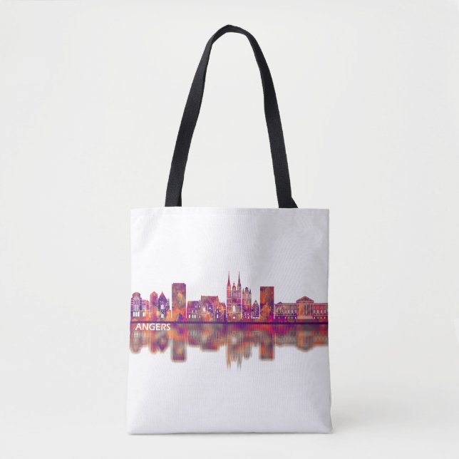 Tote Bag Angers France Skyline (Devant)
