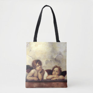Tote Bag ANGES / Cherubs ailés, Nuages Raffaello Sanzio