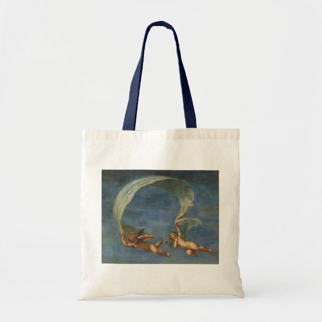 Tote Bag Anges Détail d'Adonis conduit par des Cupidons par (Devant)