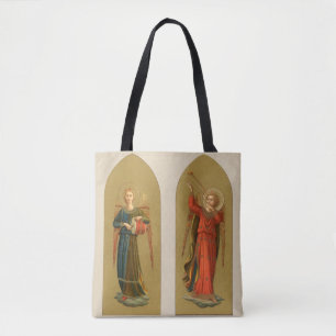 Tote Bag Anges musiciens de Noël, Renaissance vintage
