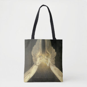 Tote Bag Anges vintage planant au-dessus de Jésus-Christ