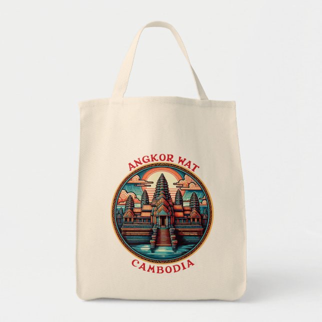 Tote Bag Angkor Vat, Cambodge (Devant)