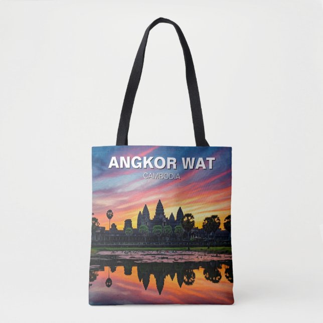 Tote Bag Angkor Wat Cambodia Sunset (Devant)